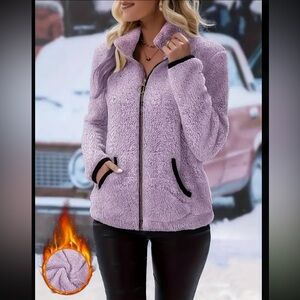 Lavender Teddy Jacket